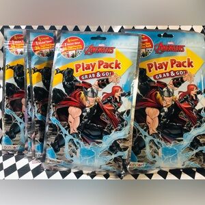 Avengers Play Pack Grab & Go - Sealed LOT of 10 - Stickers Coloring Kids